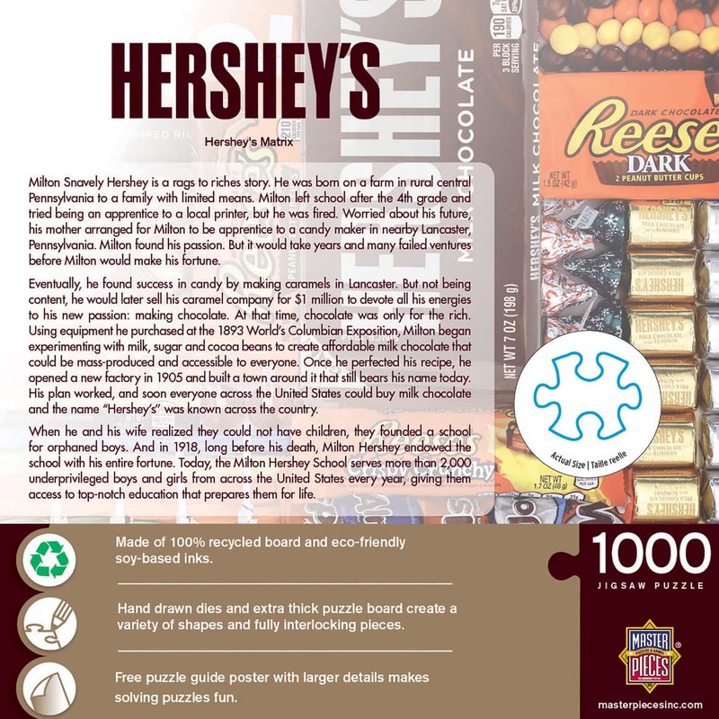 MasterPieces 1000 Piece Jigsaw Puzzle for Adults, Family, Or Youth - Hershey's Matrix - 19.25"x26.75". - Image 3